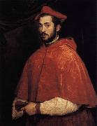 TIZIANO Vecellio Cardinal Alesandro Farnese oil painting on canvas